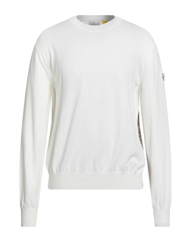 Man Sweater White Size S Cotton