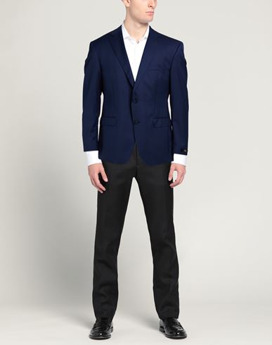 Man Blazer Navy Size 50 Virgin Wool