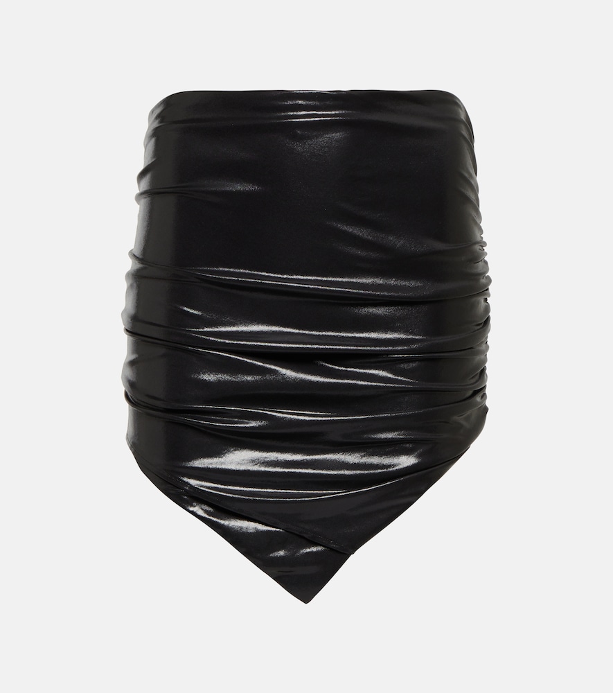 Hatty ruched jersey miniskirt