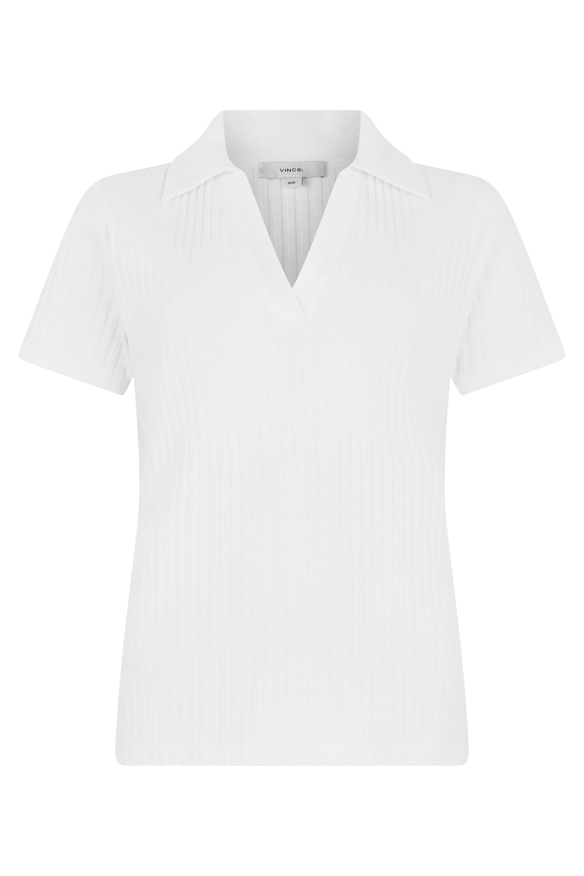 Cotton Ribbed Polo - Short Sleeve