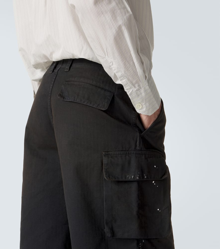 Mount herringbone cotton cargo shorts