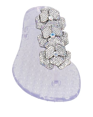 Nila & Nila Woman Thong sandal Transparent Size 11 Rubber