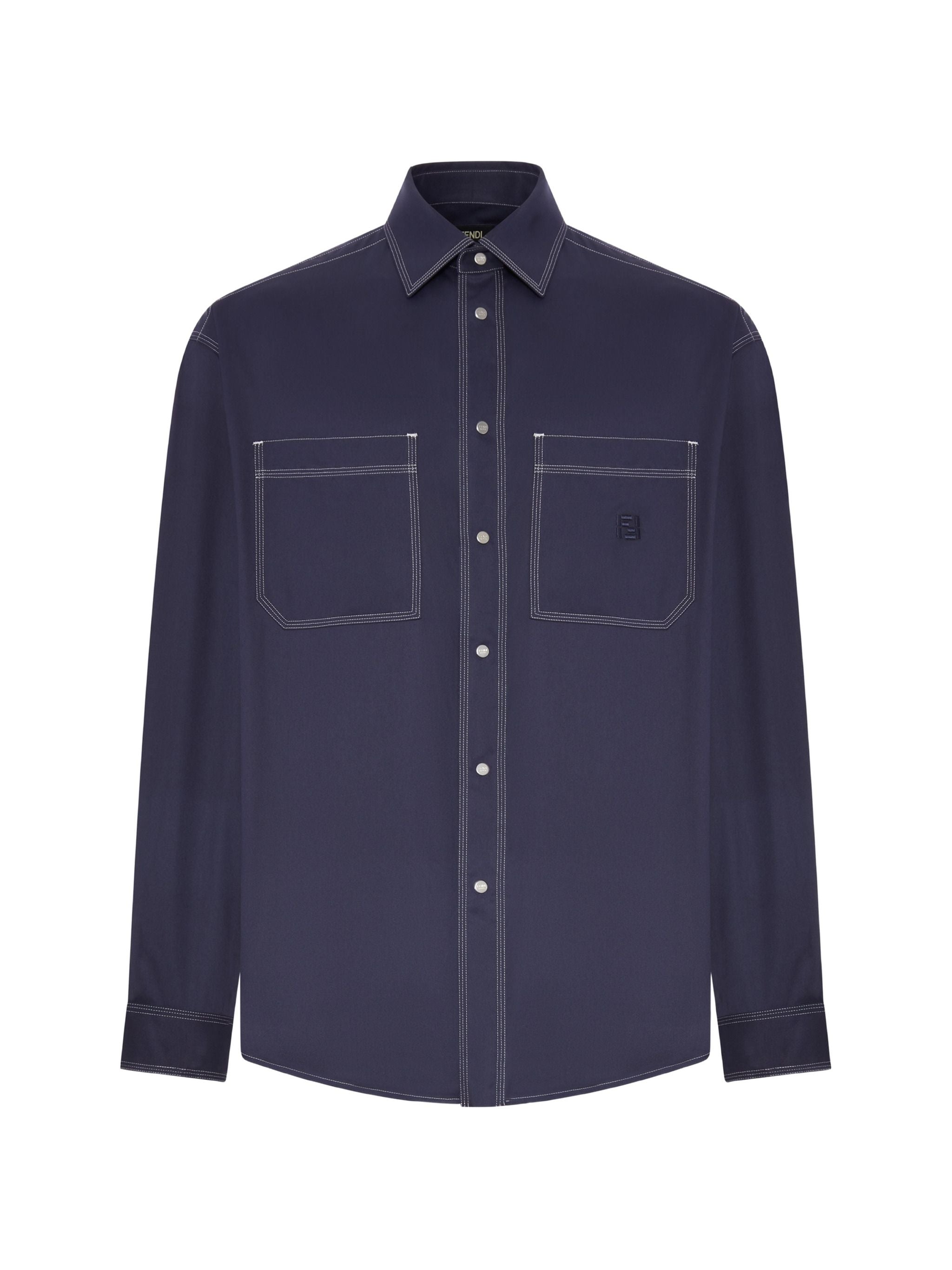 Men's Contrast-Stitched Shirt