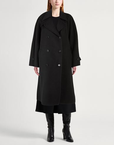 Paltò Fabbrica Woman Coat Black Size 2 Wool