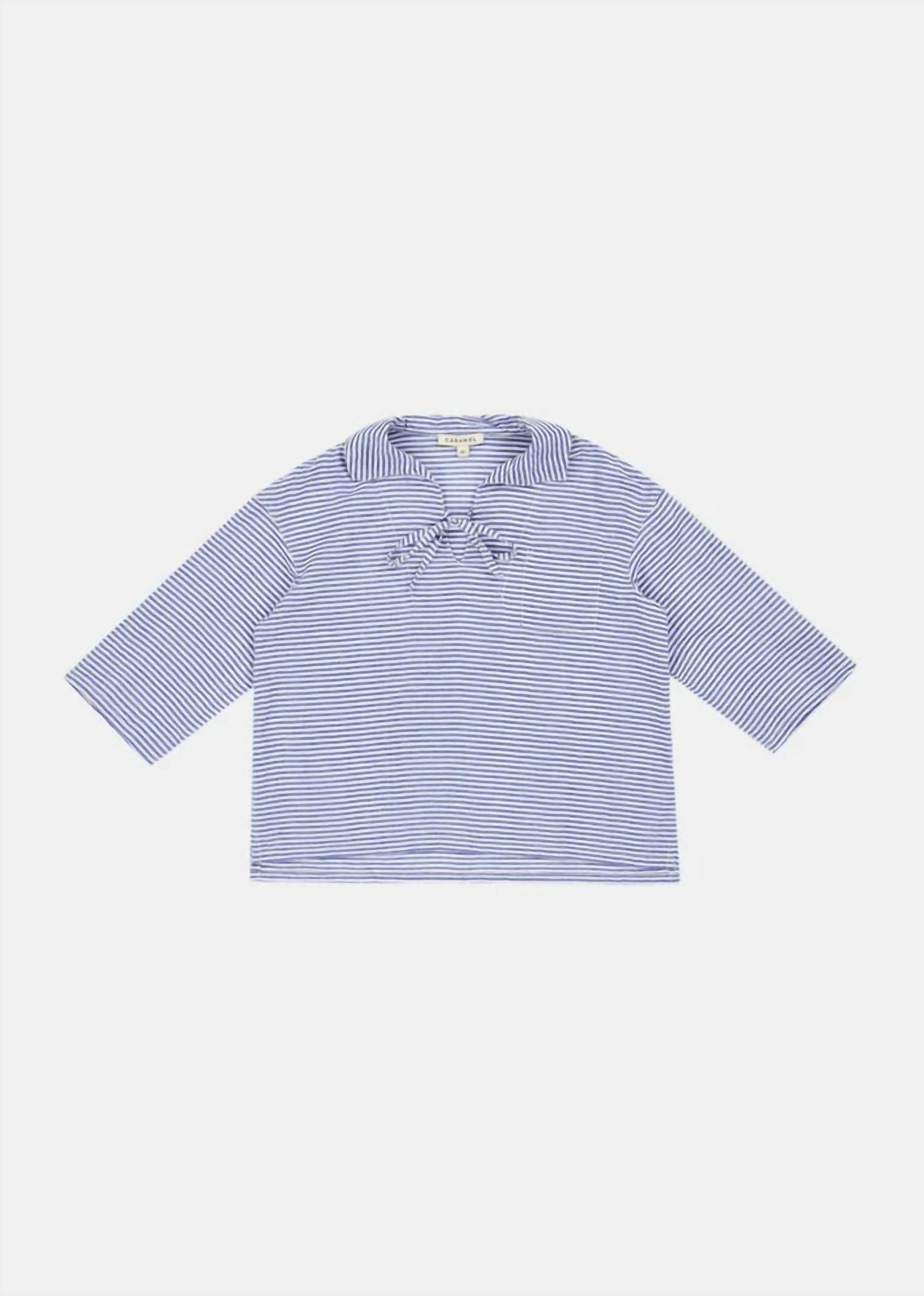 Girl's Artichoke Top In Blue