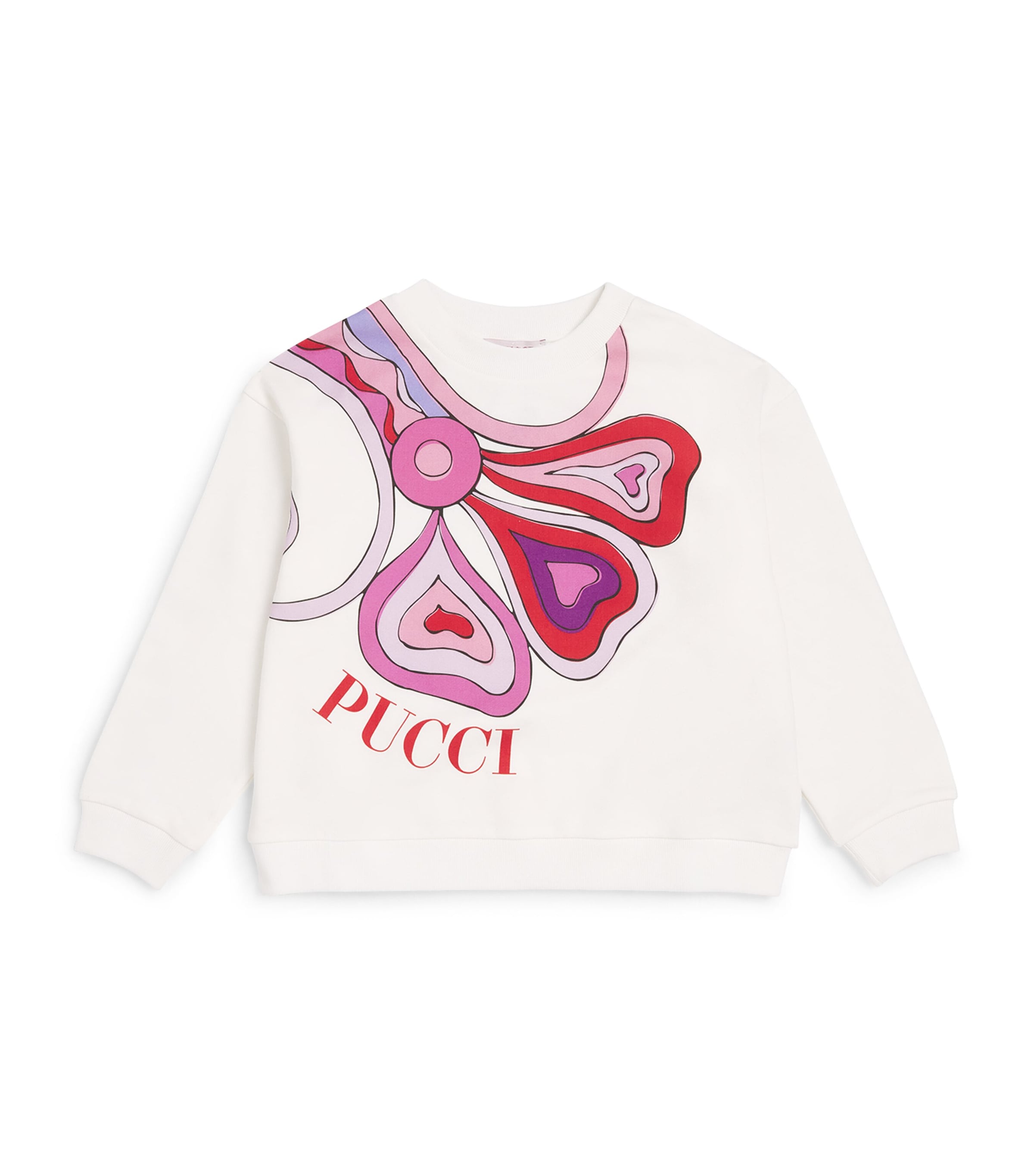 Cotton Orchidee Print Sweatshirt