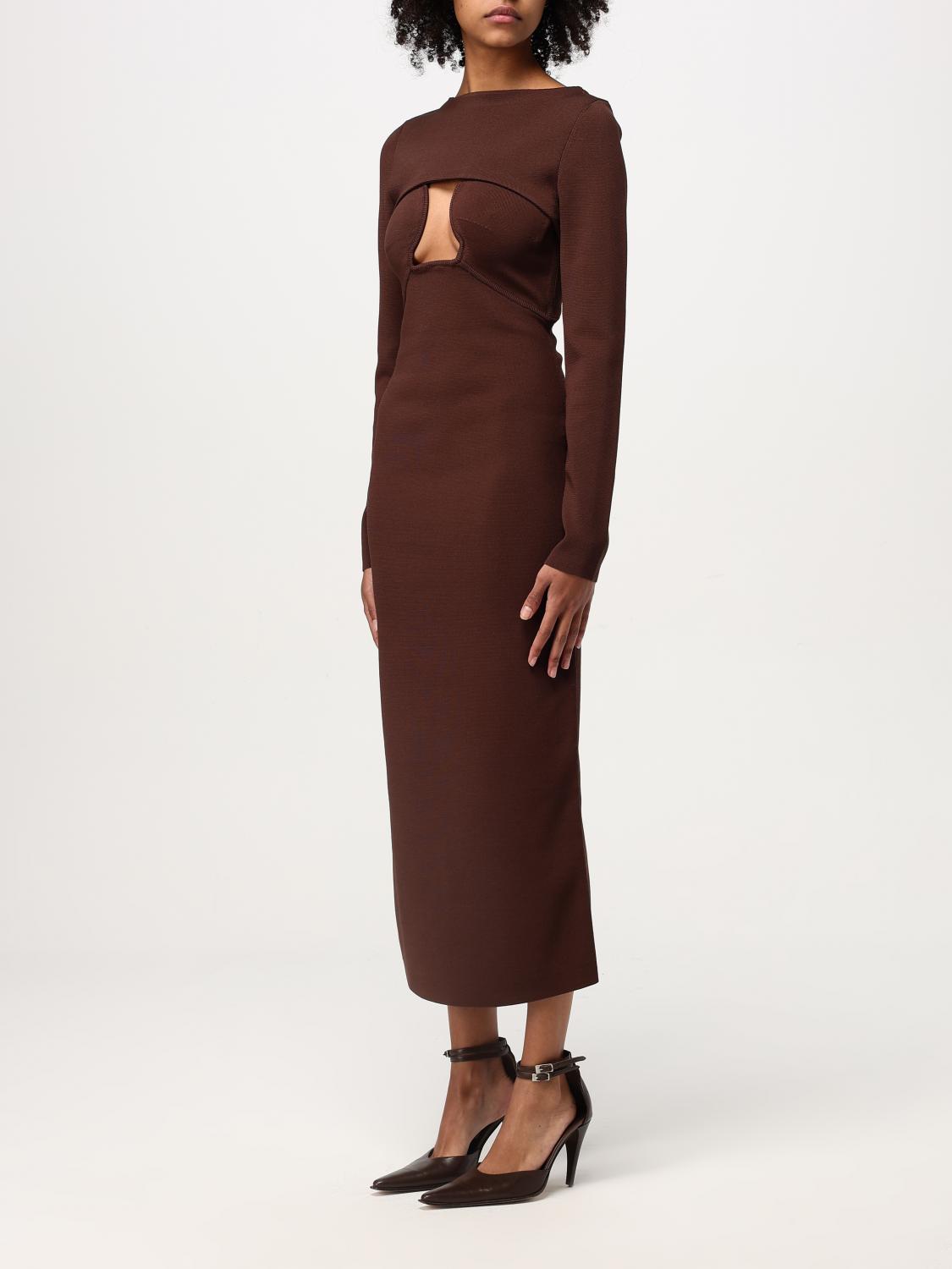 Jenny midi dress - Brown
