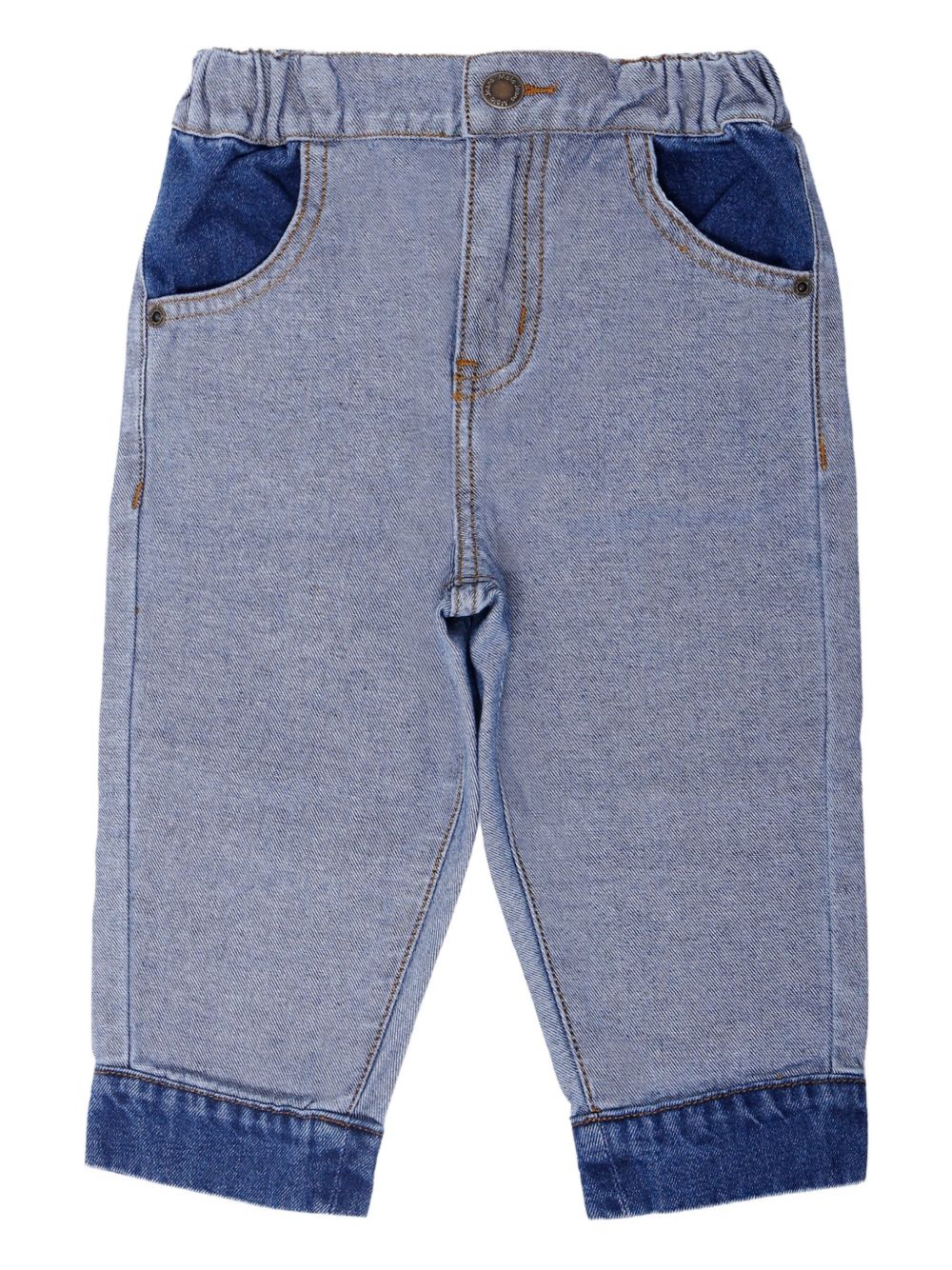 Samara contrast-trim jeans - Blue