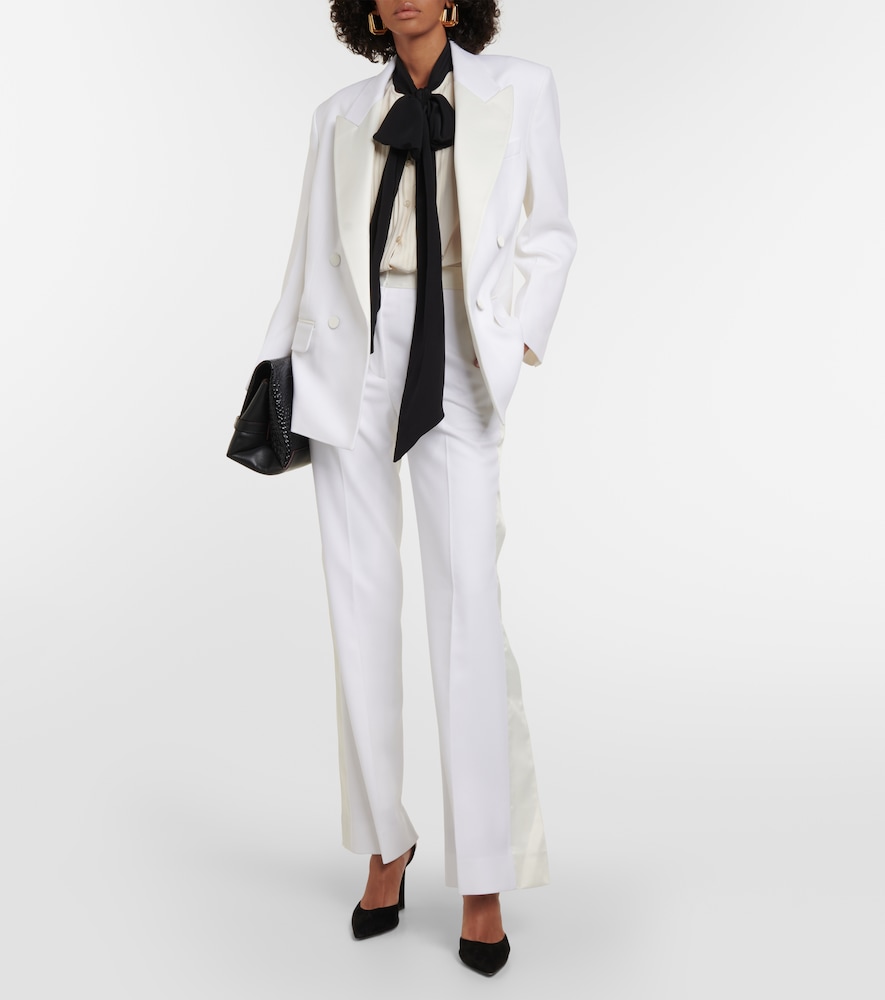 High-rise straight pants