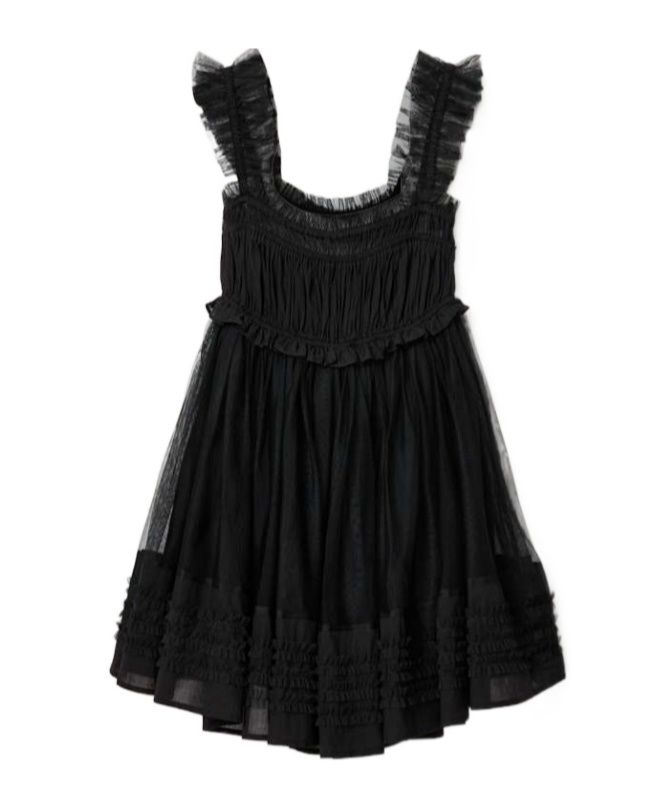 Angela Gathered Frill Mini Dress