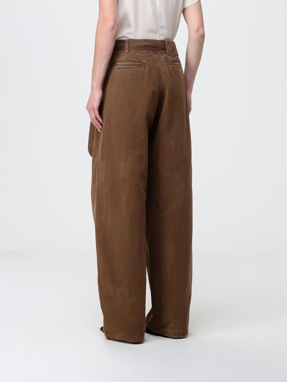 Pants Woman color Brown