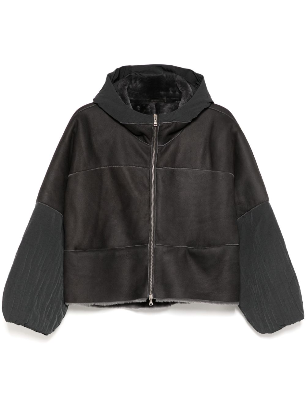 Zip-up hood jacket - Grey
