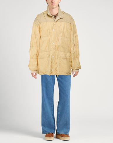 Man Jacket Pastel yellow Size 38 Polyamide, Polyurethane