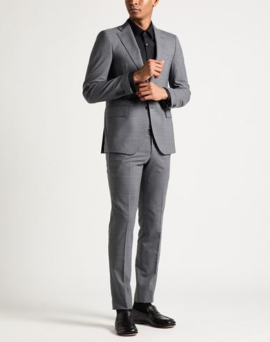 Man Suit Grey Size 38 Virgin Wool, Polyamide, Elastane