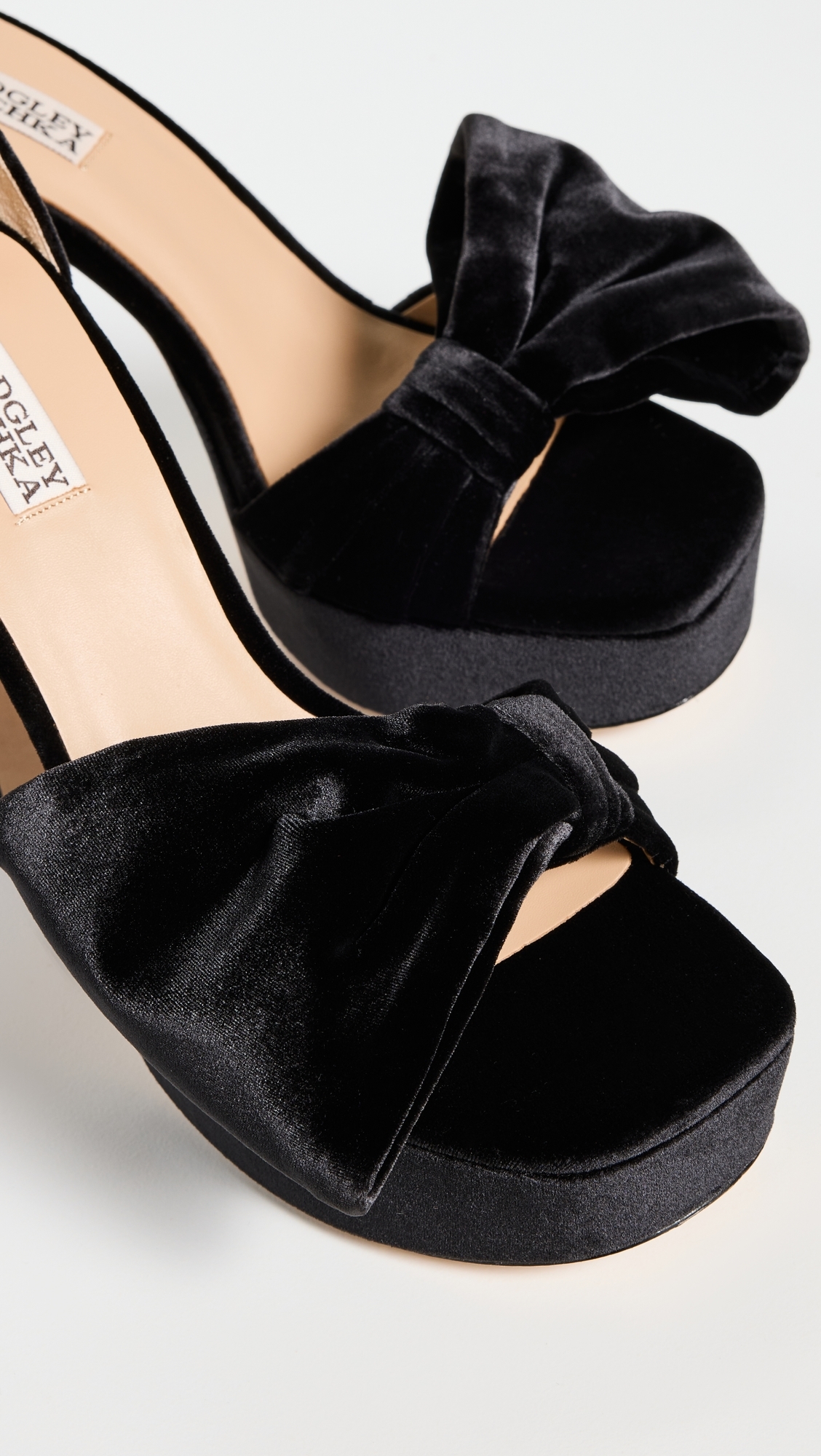Alora II Platform Sandals Black Velvet