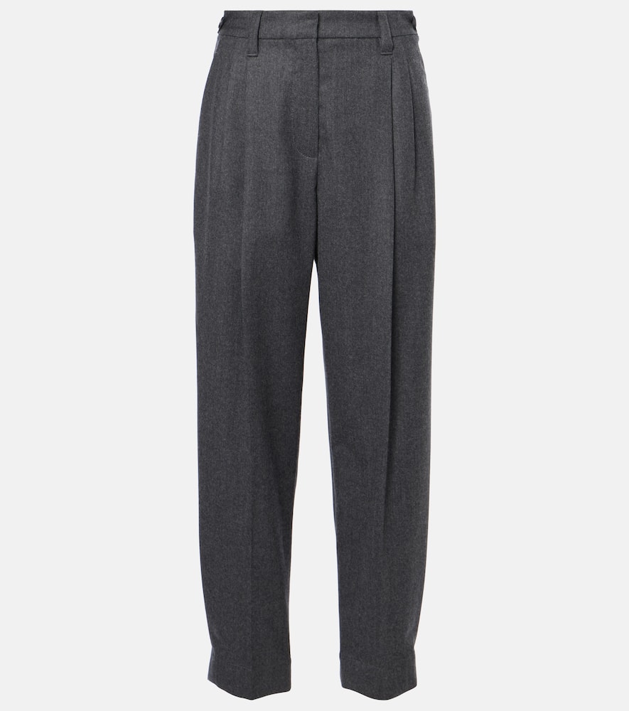 Baggy Sartorial high-rise wool straight pants