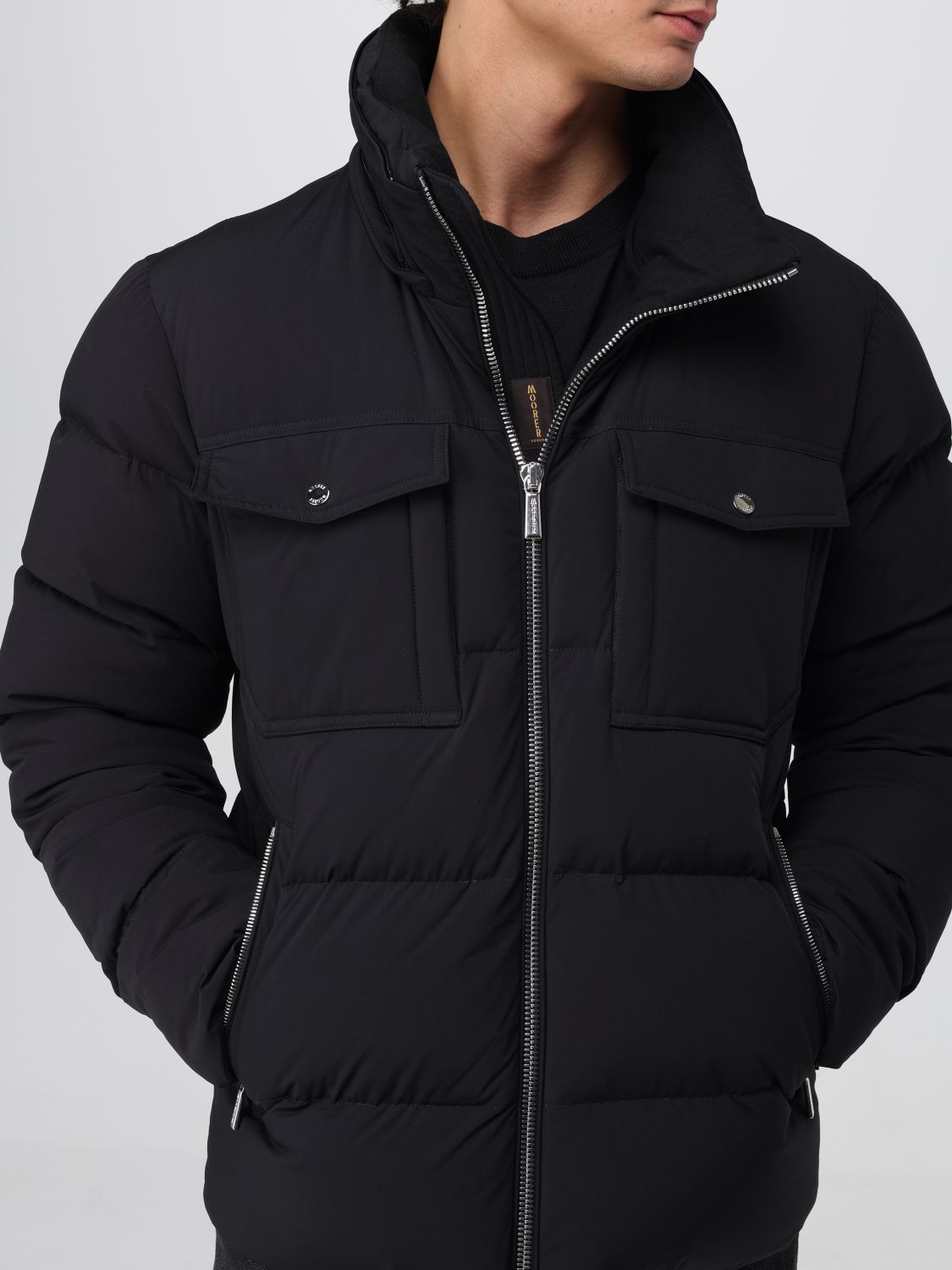 Coat Men color Black