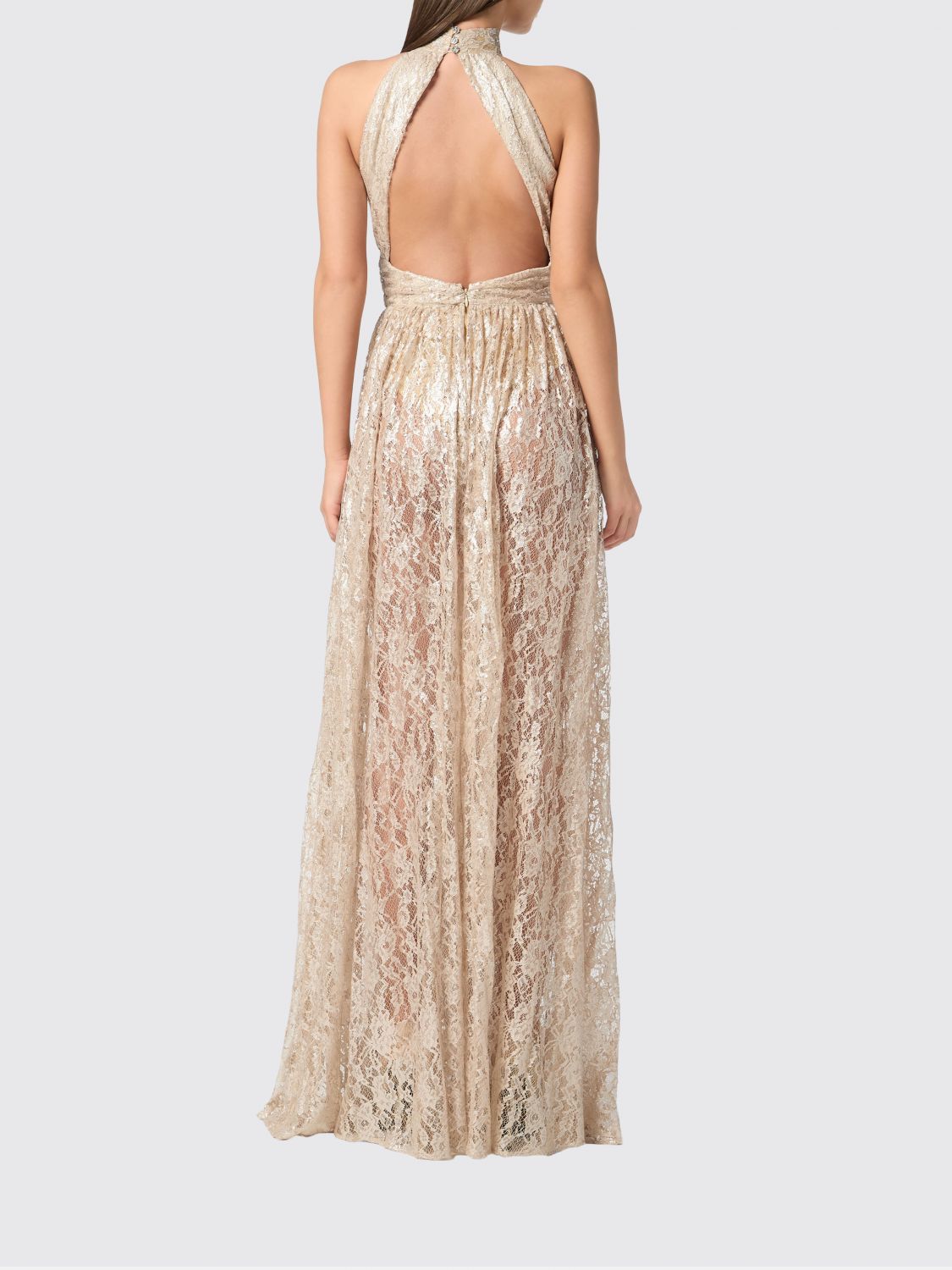 Philipp Plein lace piercing maxi dress - Neutrals