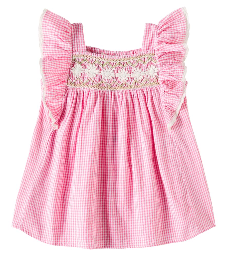 Louise Misha Baby Martine gingham cotton dress