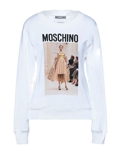 Woman Sweatshirt White Size 2 Cotton