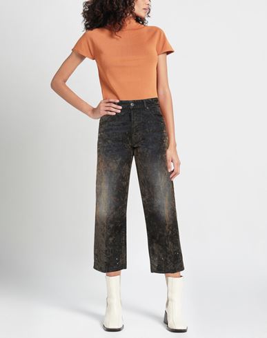 Woman Denim pants Midnight blue