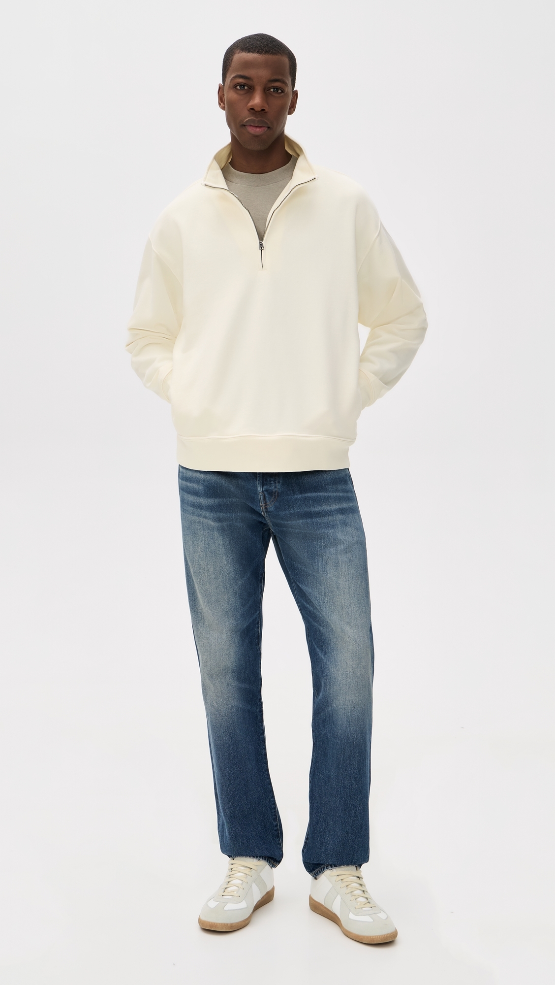Quarter Zip Pullover Vintage Canvas