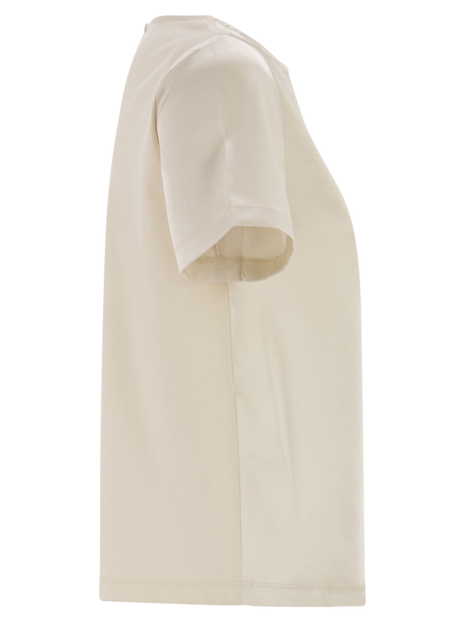 Weekend Maxmara Wkdzona Satin And Jersey T Shirt