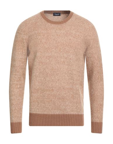 Drumohr Man Sweater Beige Size 40 Lambswool