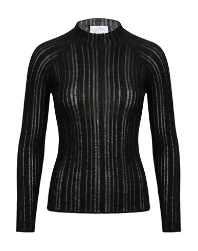 Woman Turtleneck Black Size S Wool, Acrylic