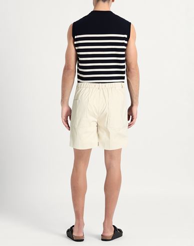 Man Shorts & Bermuda Shorts Cream Size 34 Cotton, Polyamide, Elastane