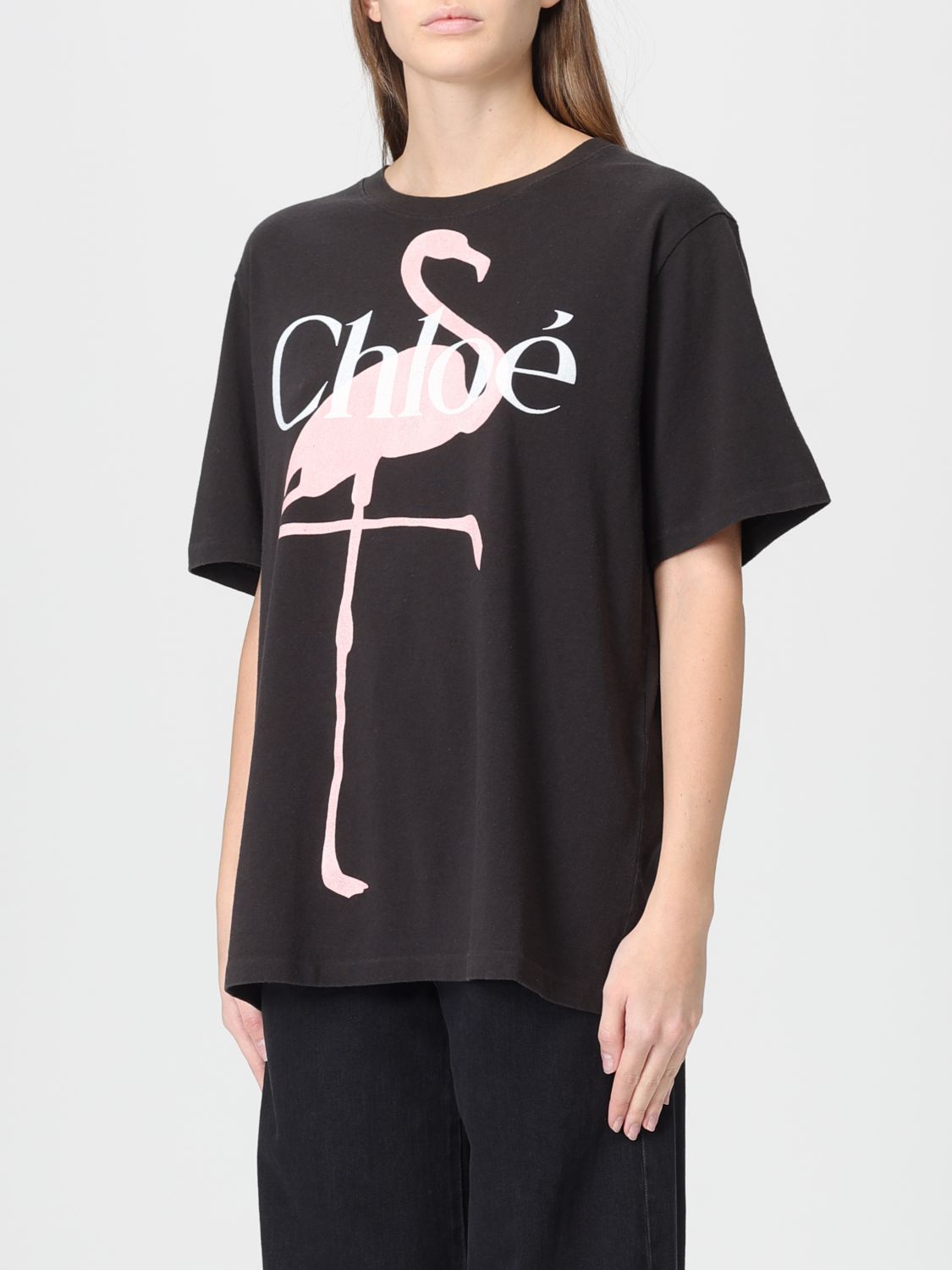 T-Shirt CHLOÉ Woman color Black