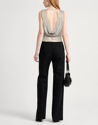 Woman Top Silver Size 4 Polyamide, Elastane, Glass