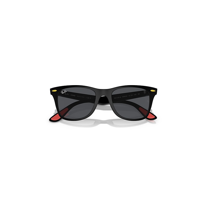 Ray-Ban Rb4195m Scuderia Ferrari Spain Ltd Sunglasses Black Frame Grey Lense