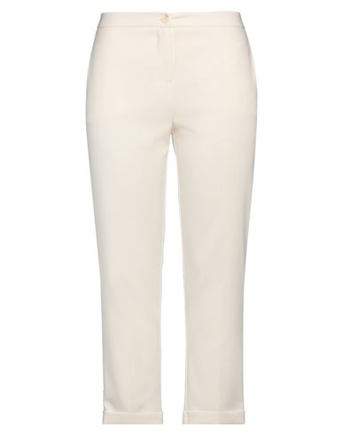 Sandro Ferrone Woman Pants Cream Size 6 Polyester, Elastane