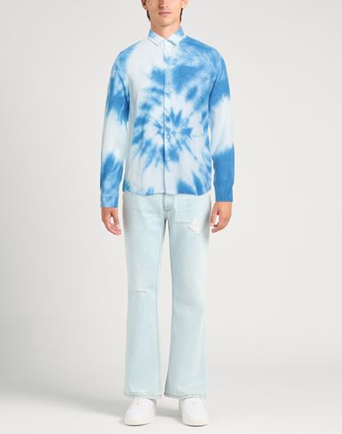 Man Shirt Azure Size XXL Linen
