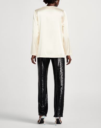 Malìparmi Woman Top Off white Size 4 Silk, Elastane