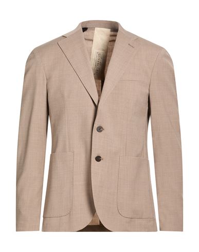 Man Blazer Light grey Size 40 Wool, Polyester, Lycra