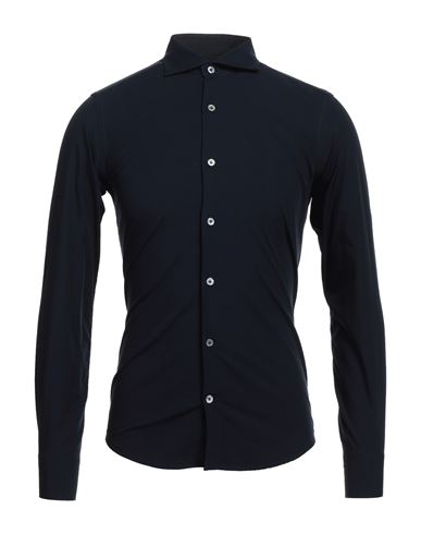 Man Shirt Midnight blue Size 15 ½ Cotton, Elastane