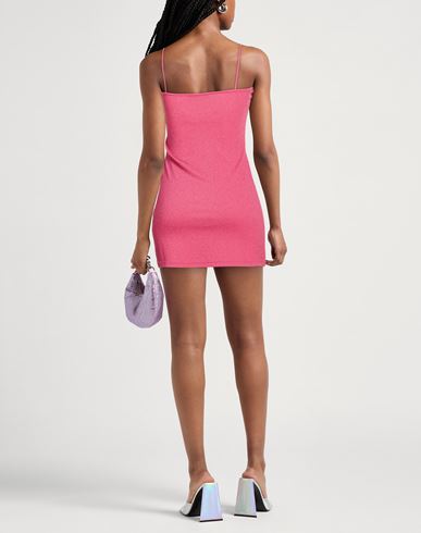 Woman Mini dress Fuchsia Size S Viscose, Polyester, Polyamide, Elastane