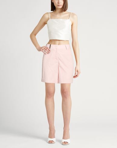 Woman Shorts & Bermuda Shorts Pink Size 0 Cotton, Elastane