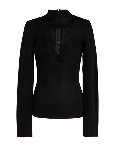 Woman Top Black Size M Viscose, Polyamide