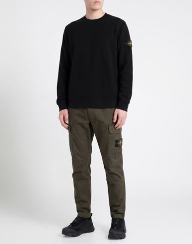 Man Sweatshirt Black Size L Cotton