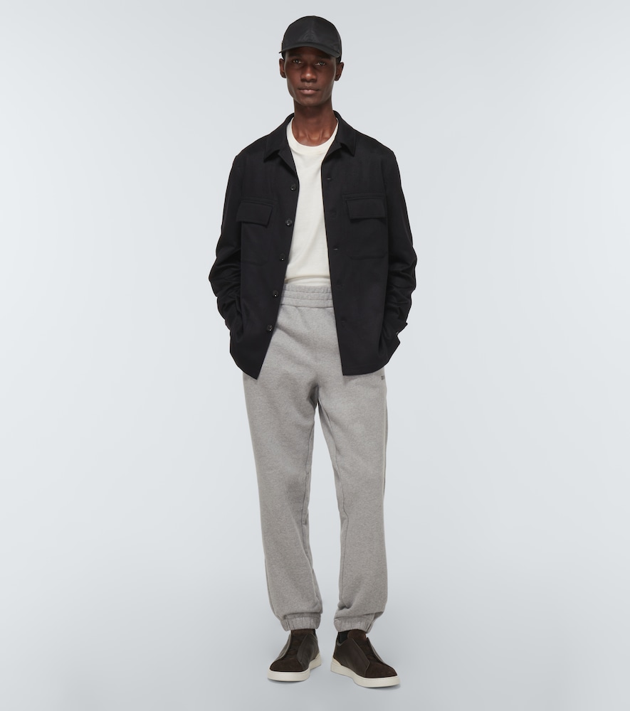 Zegna Logo cotton sweatpants