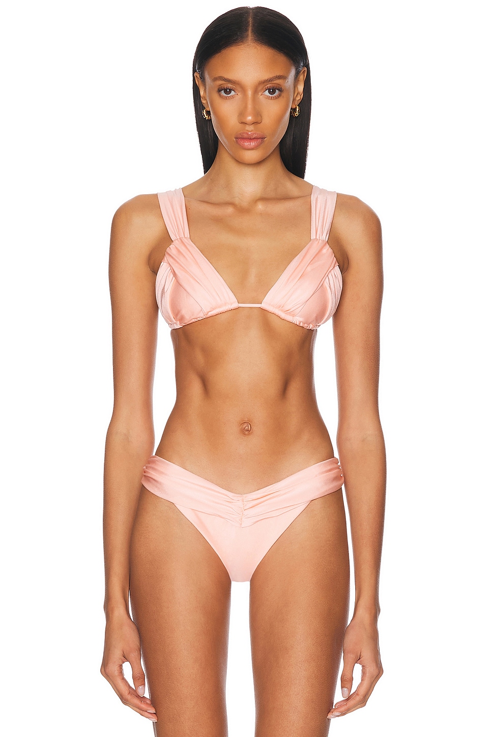 Bananhot Melody Bikini Top in Peach - Peach.  XS also in
