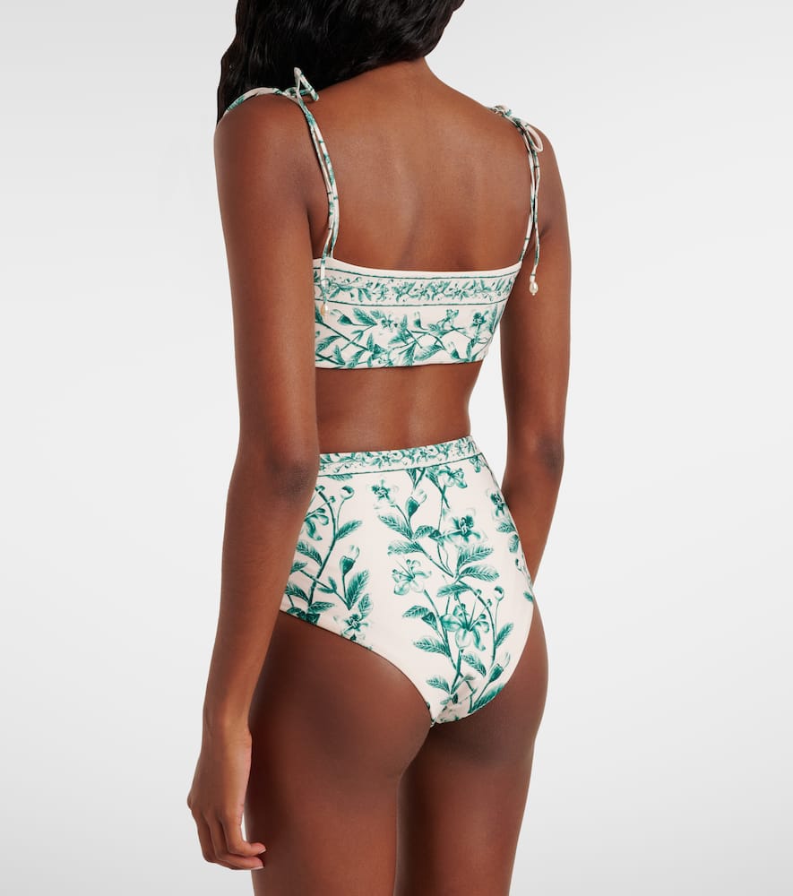Magenta floral bikini bottoms