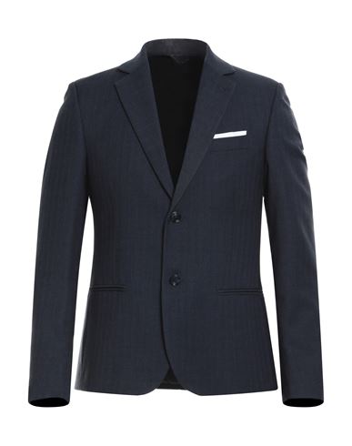 Man Blazer Navy Size 38 Polyester, Viscose