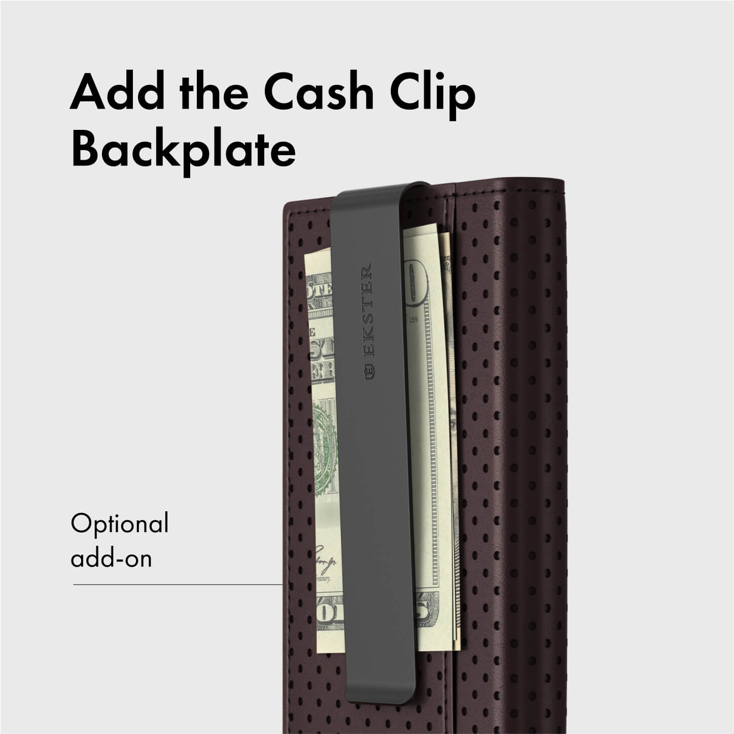 Men's Wallet - Perforated Brown Pro Premium Slim Men's Wallet Trackable Wallet Leather Smart Wallet RFID Blocking