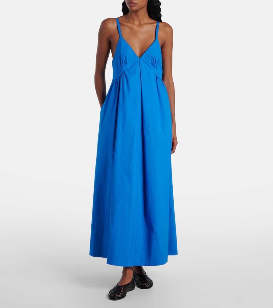 White Label Barker cotton poplin maxi dress