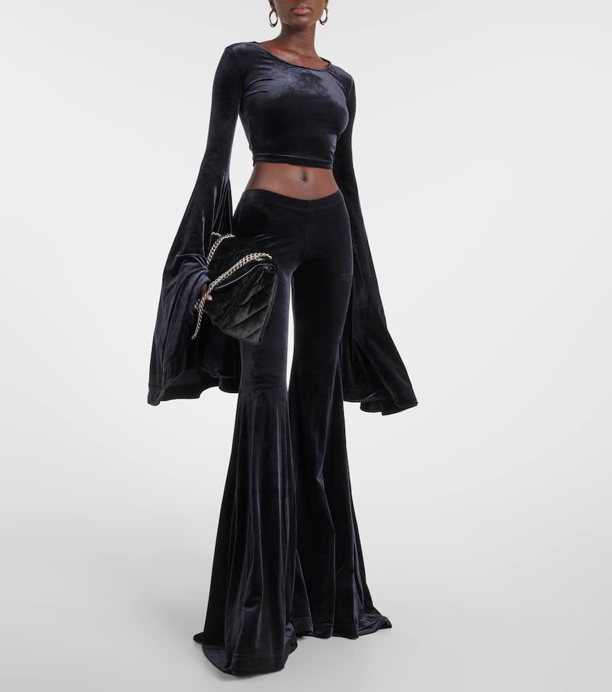 Velvet crop top