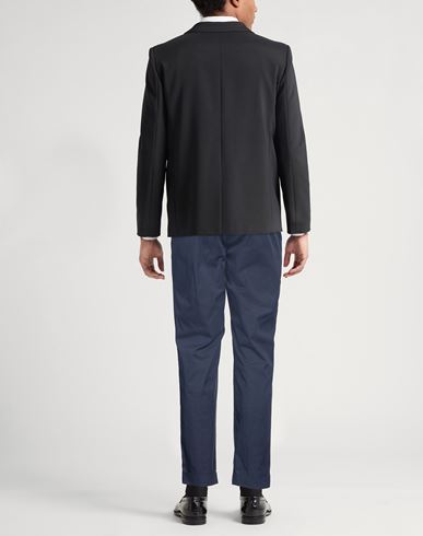 Man Pants Slate blue Size 36 Cotton, Polyamide, Elastane